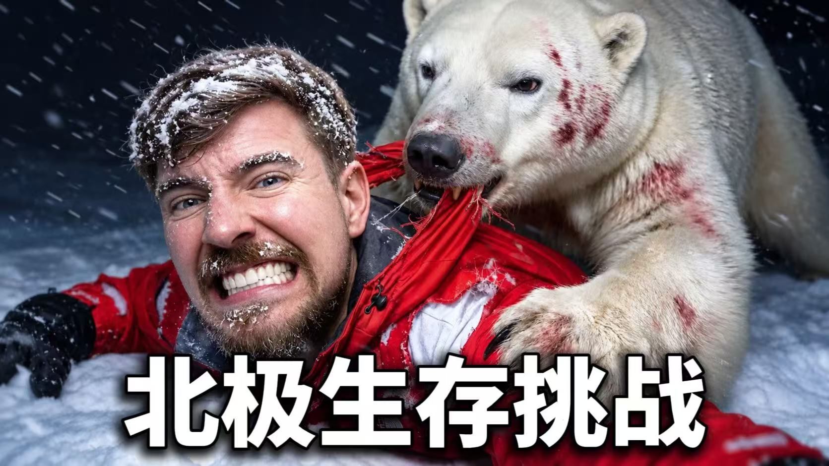 【MrBeast官方】挑战北极极限生存7天，我做到了！