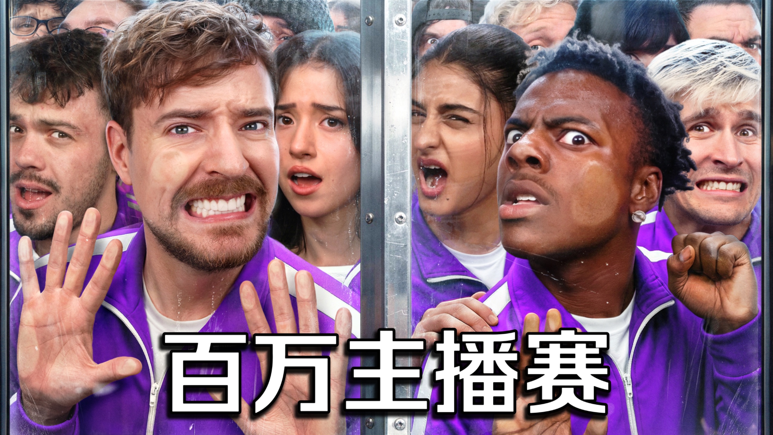 【MrBeast首发】50位主播挑战争夺100万美金!
