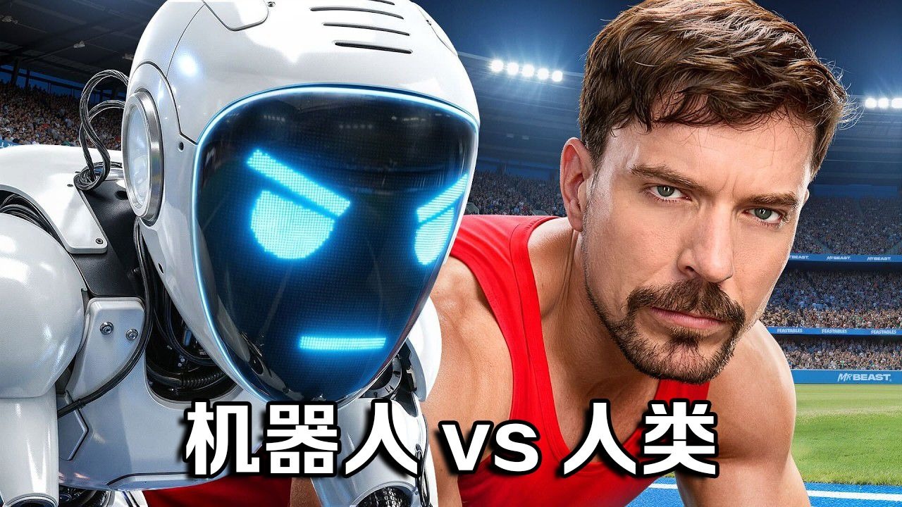 【MrBeast首发】全世界最快机器人vs人类
