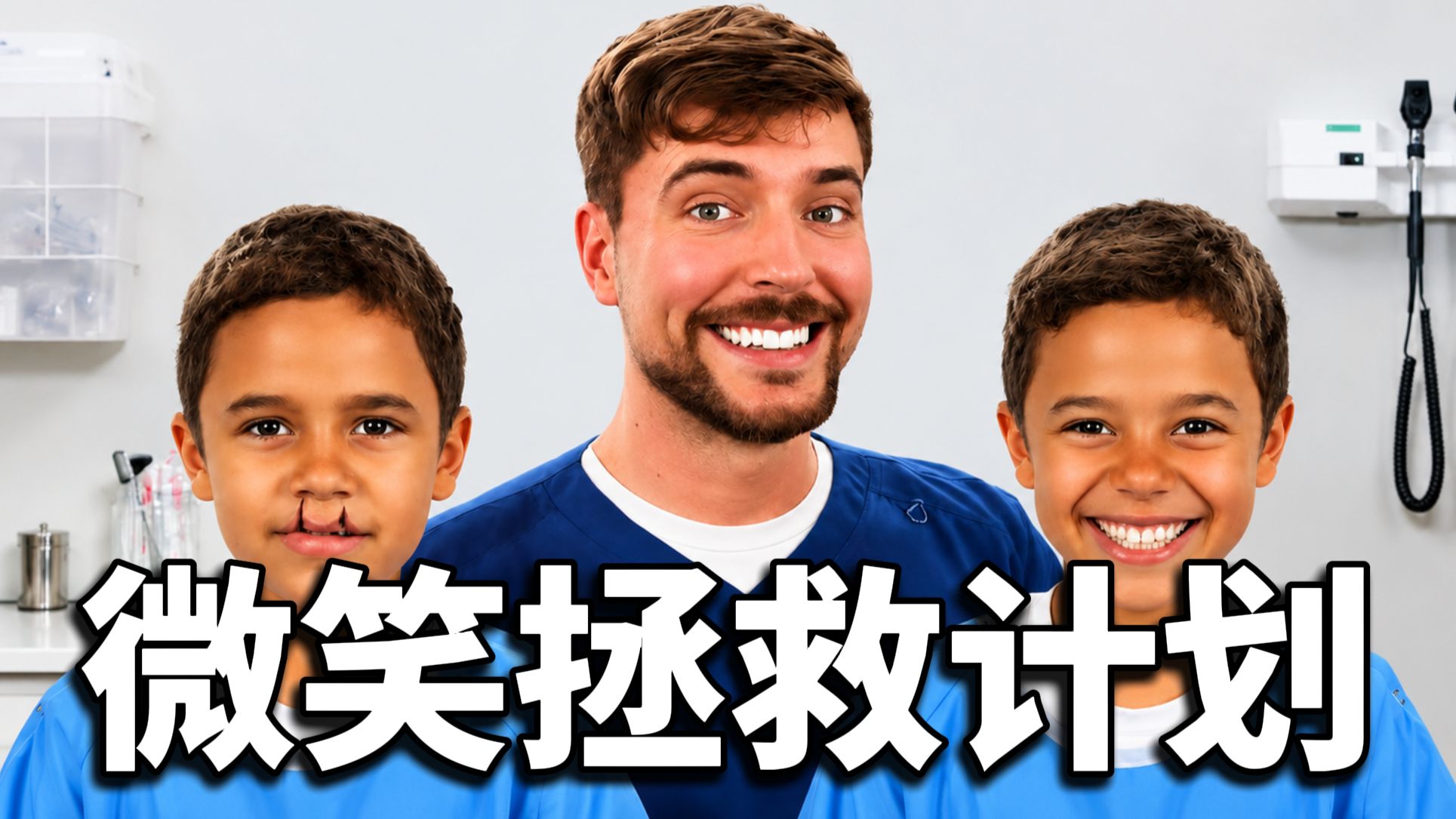 【MrBeast公益】帮助 100 位兔唇孩子找回笑容