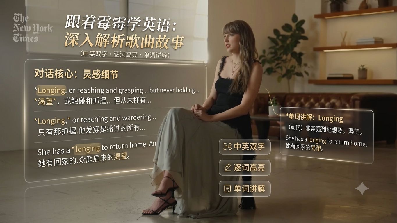 Taylor Swift(霉霉) 接受独家专访,分享歌曲创作背后的故事