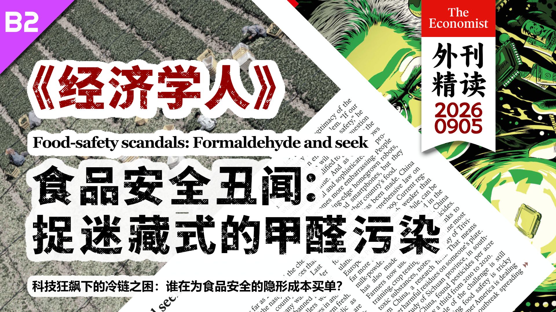 《经济学人》食品安全丑闻：捉迷藏式的甲醛污染 [B2]