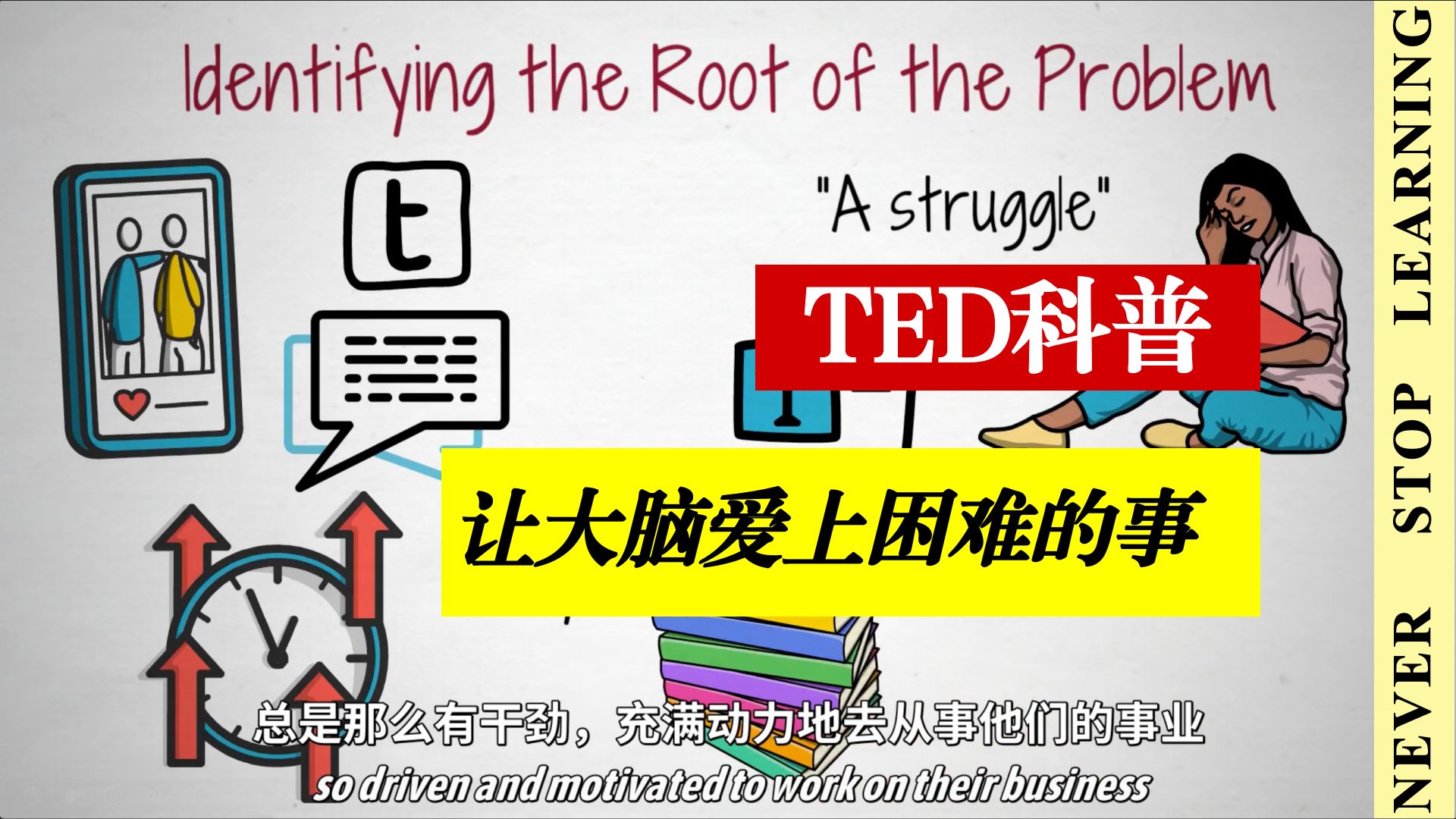【TED】：让大脑爱上困难的事 ！拒绝摆烂｜告别意志力内耗