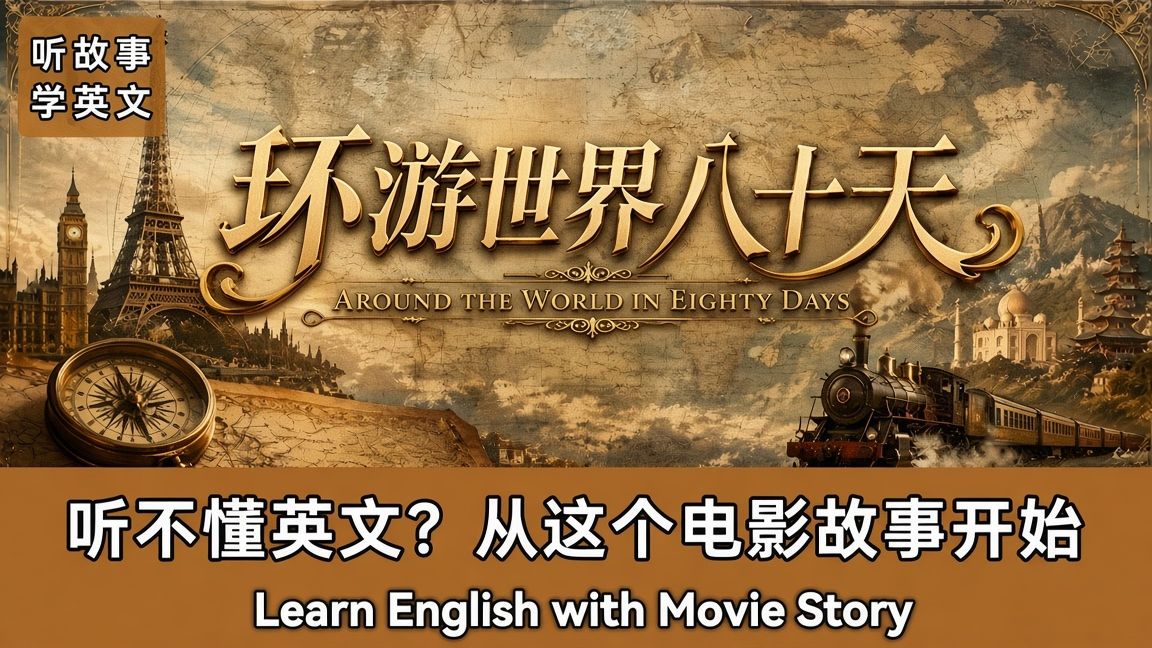 环游世界八十天｜英文故事｜听故事学英文｜英文听力练习｜睡前英文故事｜英文学习（初学者友好）