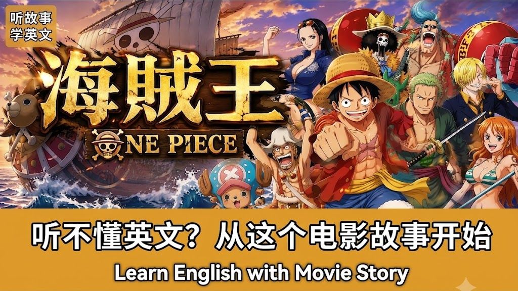 海贼王｜英文故事｜听故事学英文｜英文听力练习｜英语故事｜睡前英文故事｜英文学习（初学者友好）