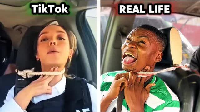 当你在现实中尝试TikTok教你的防身术(合集）