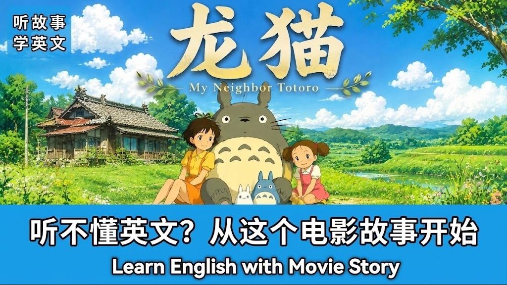 龙猫|英文故事|听故事学英文|英文听力练习|睡前英文故事|英文学习(初学者友好)
