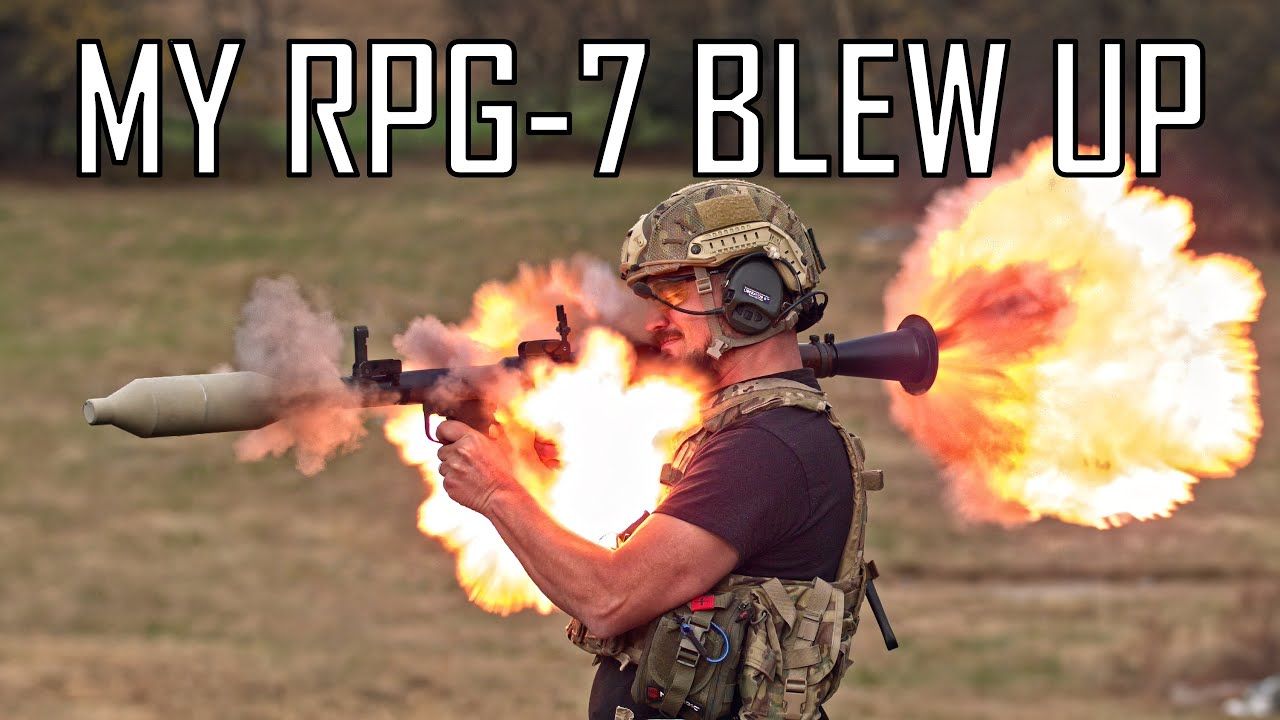 RPG-7 火箭筒在我面前炸了！高清慢放看完整过程