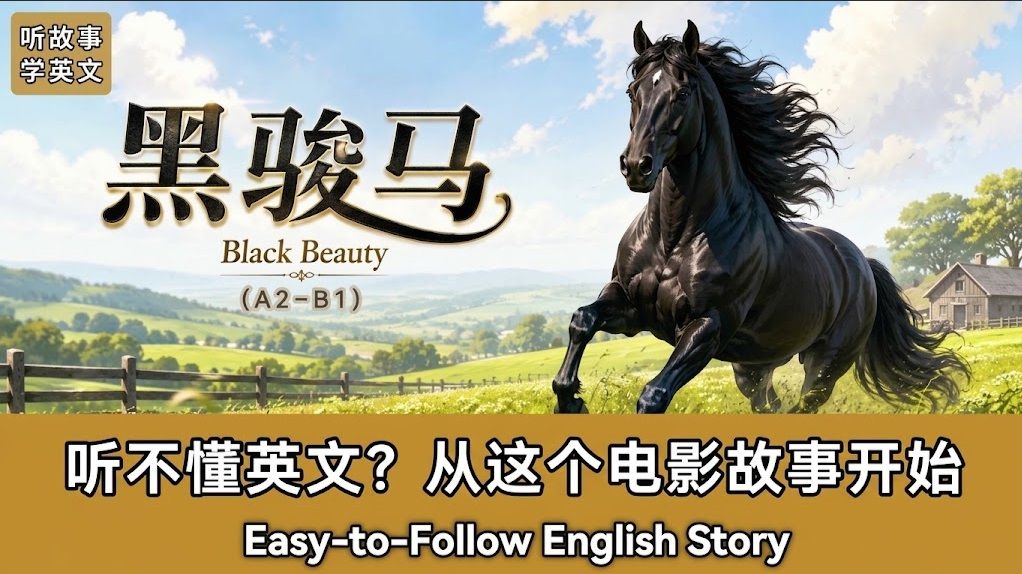 黑骏马｜英文故事｜听故事学英文｜英文听力练习｜睡前英文故事｜英文学习（初学者友好）