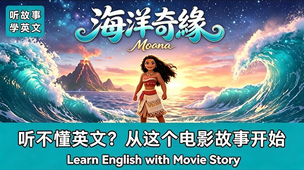 海洋奇缘｜英文故事｜听故事学英文｜英文听力练习｜睡前英文故事｜英文学习（初学者友好）