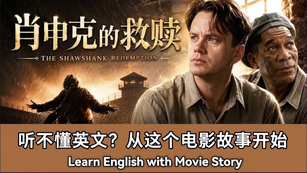 肖申克的救赎｜英文故事｜听故事学英文｜英文听力练习｜睡前英文故事｜英文学习（初学者友好）