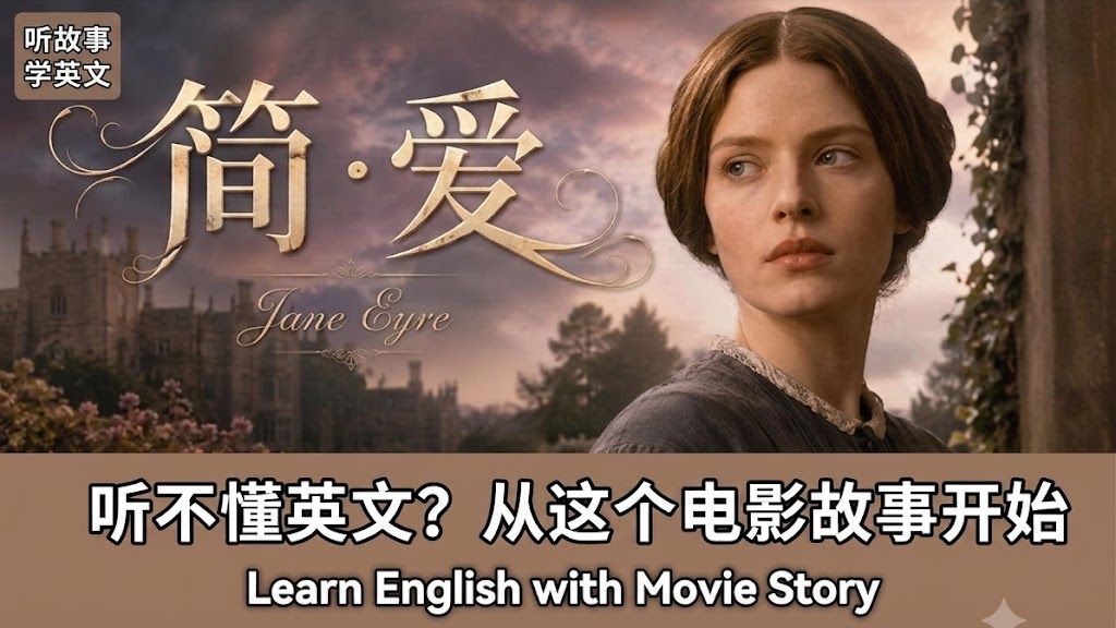 简·爱｜英文故事｜听故事学英文｜英文听力练习｜睡前英文故事｜英文学习（初学者友好）