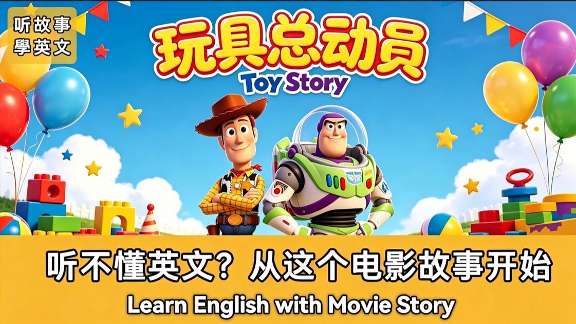 玩具总动员|英文故事|听故事学英文|英文听力练习|英语故事|睡前英文故事|英文学习(初学者友好)