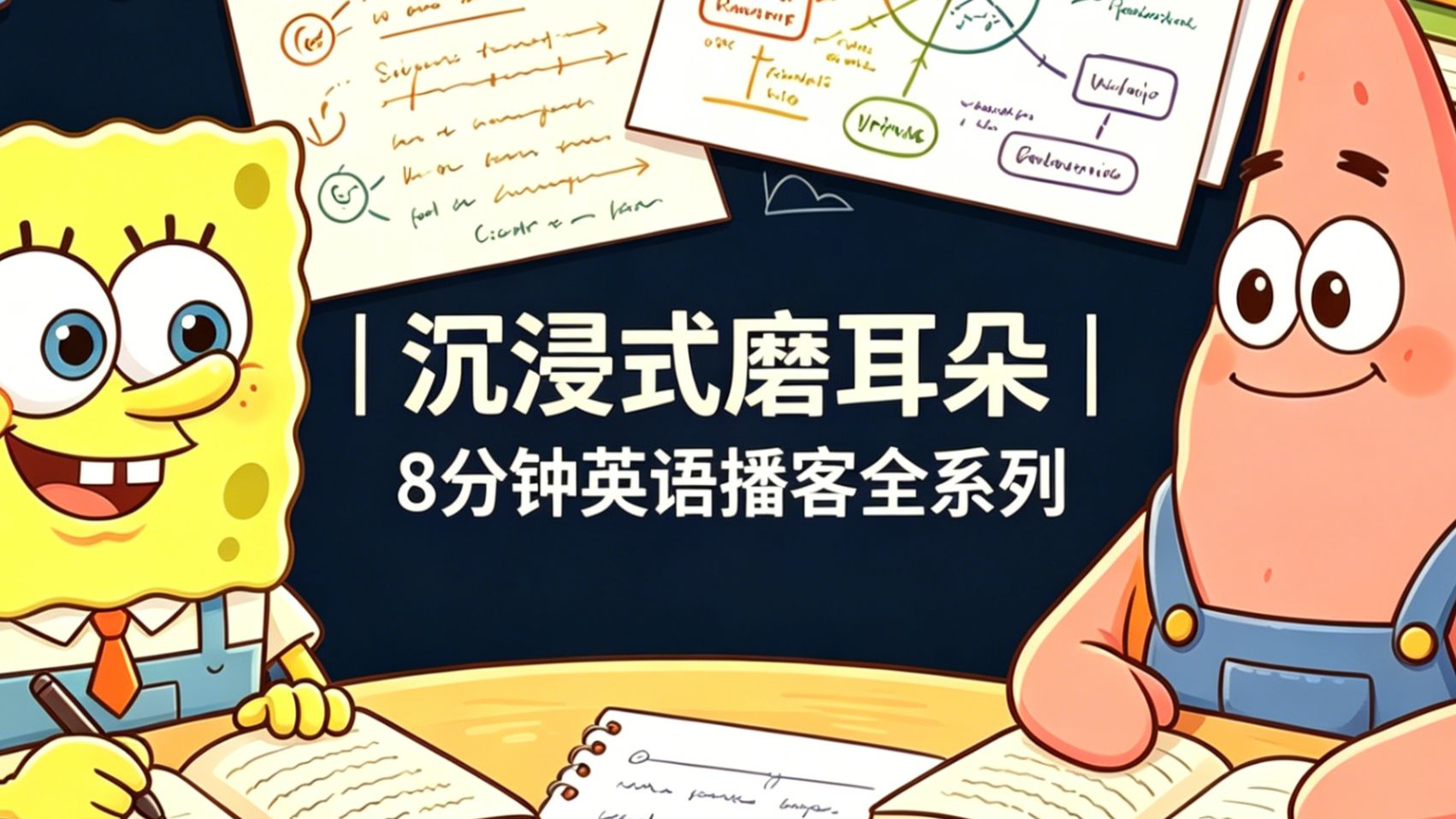 沉浸式磨耳朵 | 8 分钟英语播客全系列 话题精选 精听提分(笔记 + 手绘图) p01 It’s Never Too Late To Learn Something (P1)
