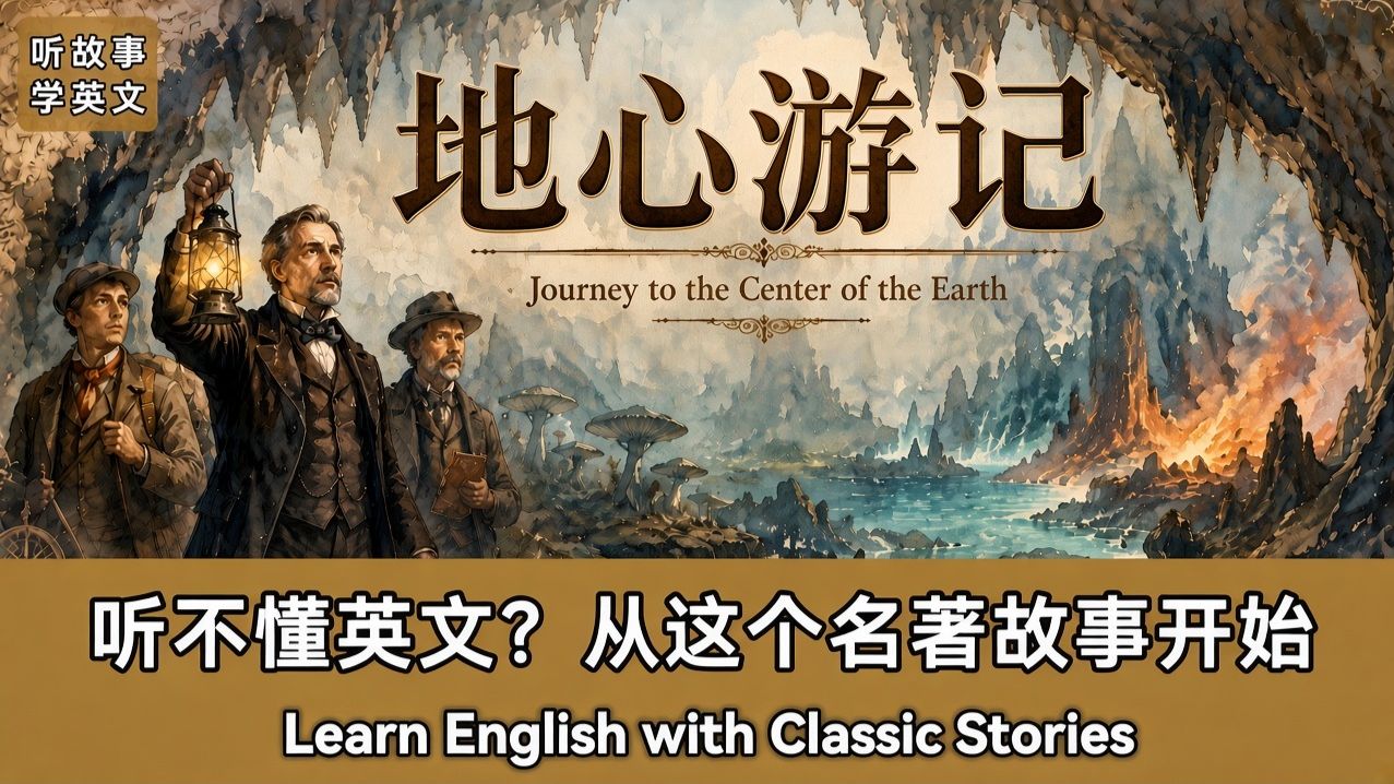 地心游记|英文故事|听故事学英文|英文听力练习|睡前英文故事|英文学习(初学者友好)