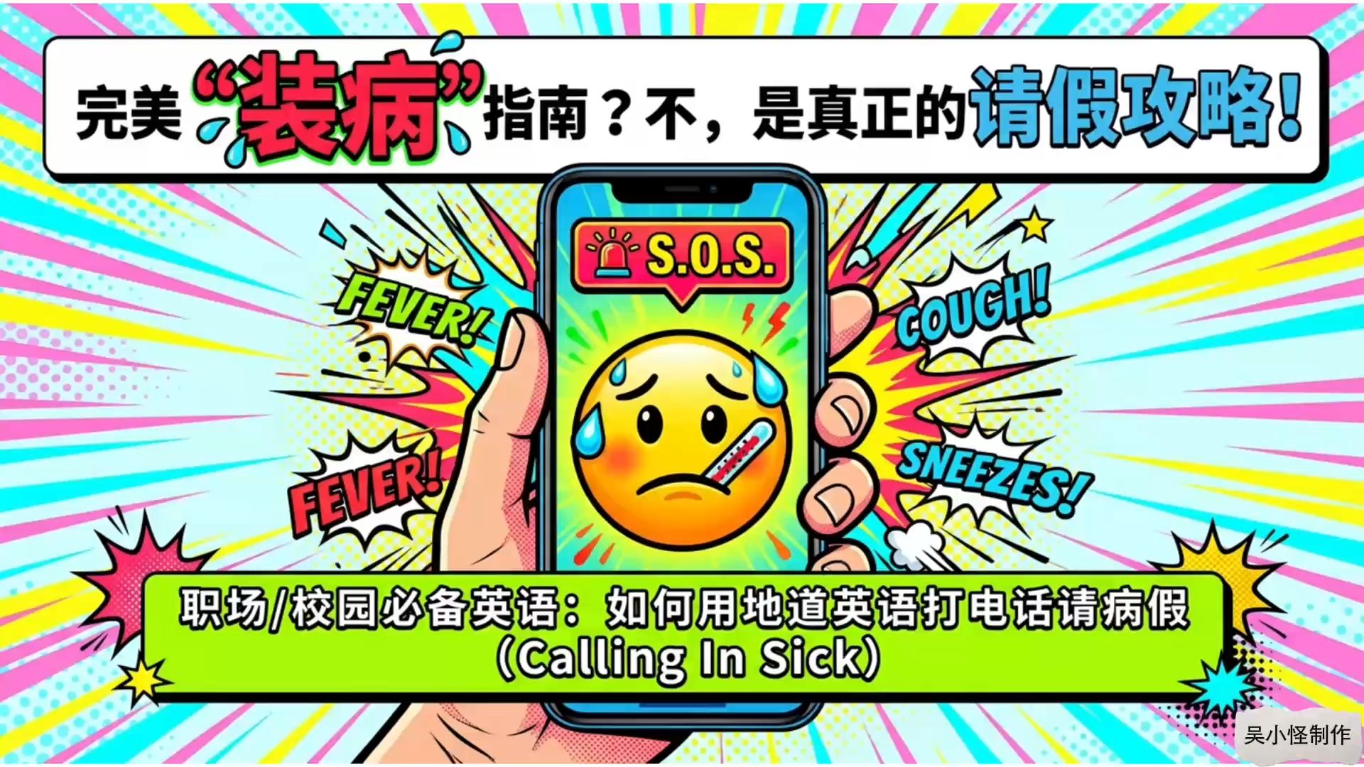 【每天10分钟练英语】EnglishPod 001 如何打电话请病假｜ Calling In Sick