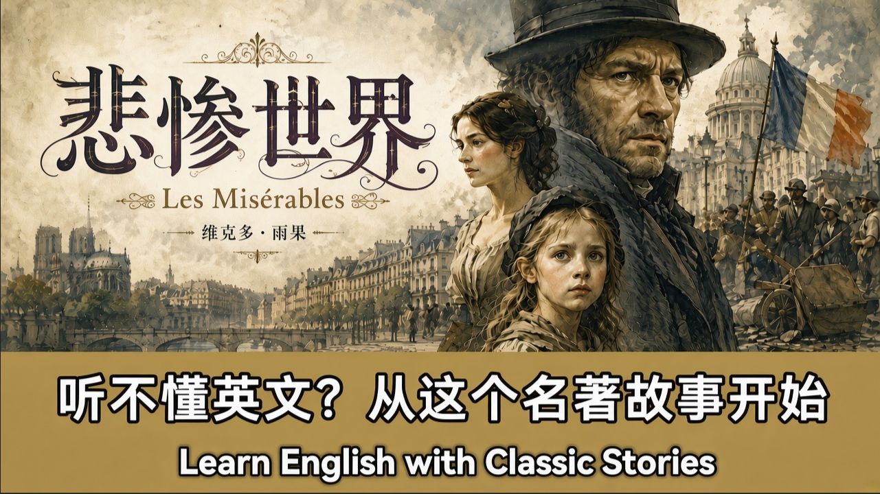 悲惨世界｜英文故事｜听故事学英文｜英文听力练习｜睡前英文故事｜英文学习（初学者友好）