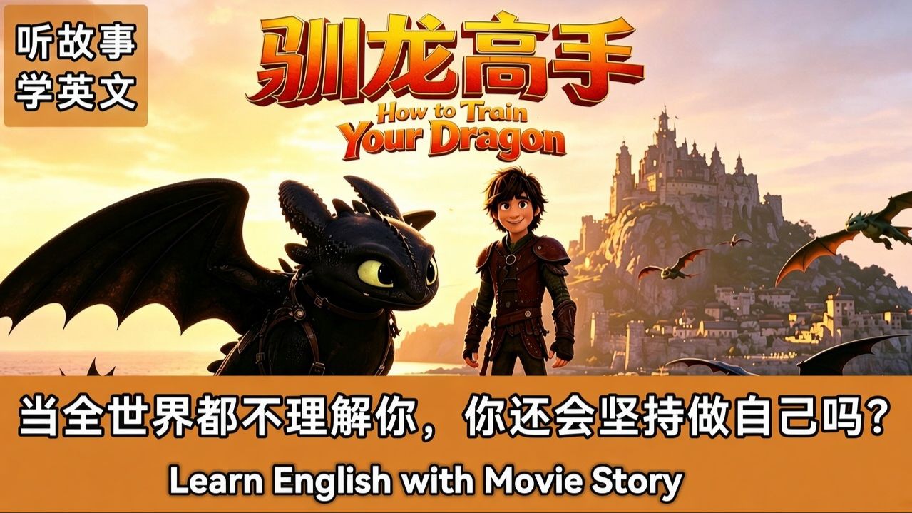 驯龙高手|英文故事|听故事学英文|英文听力练习|睡前英文故事|英文学习(初学者友好)