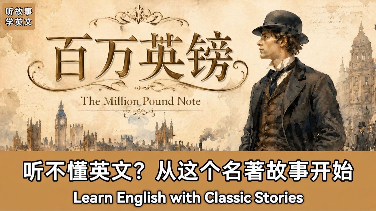 百万英镑|英文故事|听故事学英文|英文听力练习|睡前英文故事|英文学习(初学者友好)